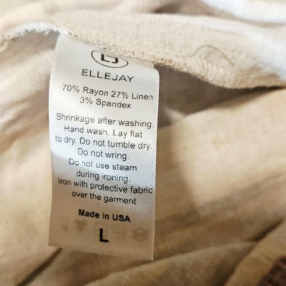 Ellejay Holly Striped Cropped Jumpsuit Rainbow Pastel One Piece Women's L 3703 - Picture 5 of 10